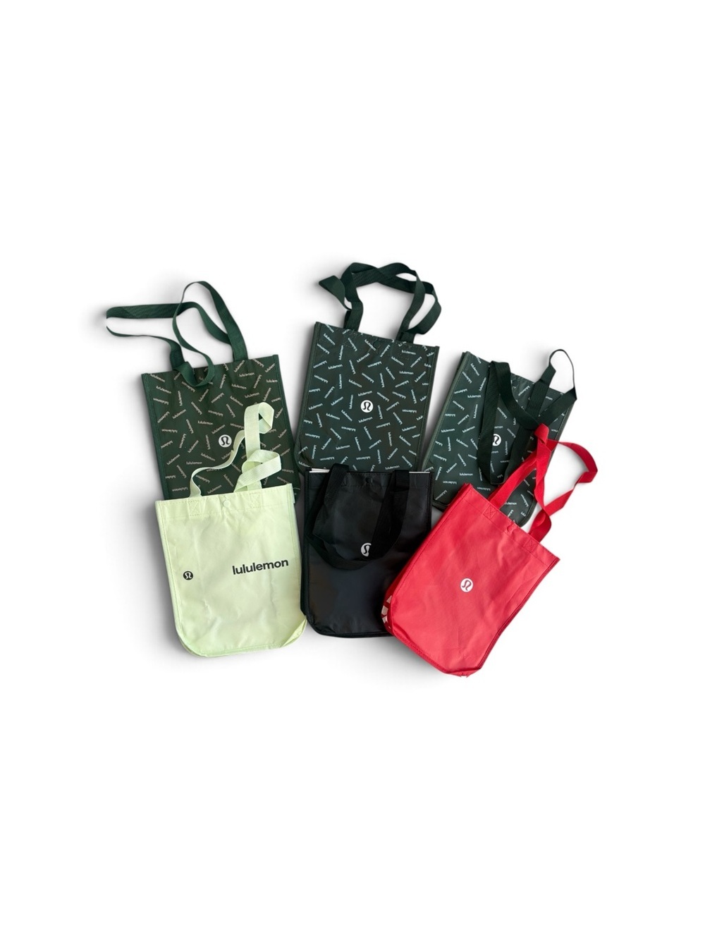 Lululemon 6 Reusable Tote Bags Smaller Size